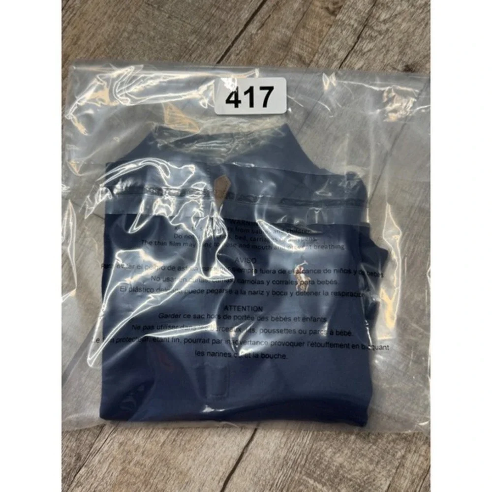 Ralph Lauren Polo Kids Navy Blue Quarter Zip Pullover Sweatshirt 9M‎